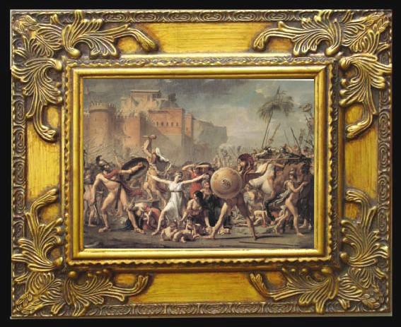 framed  Jacques-Louis  David The Intervention of the Sabine Women (mk05), Ta070